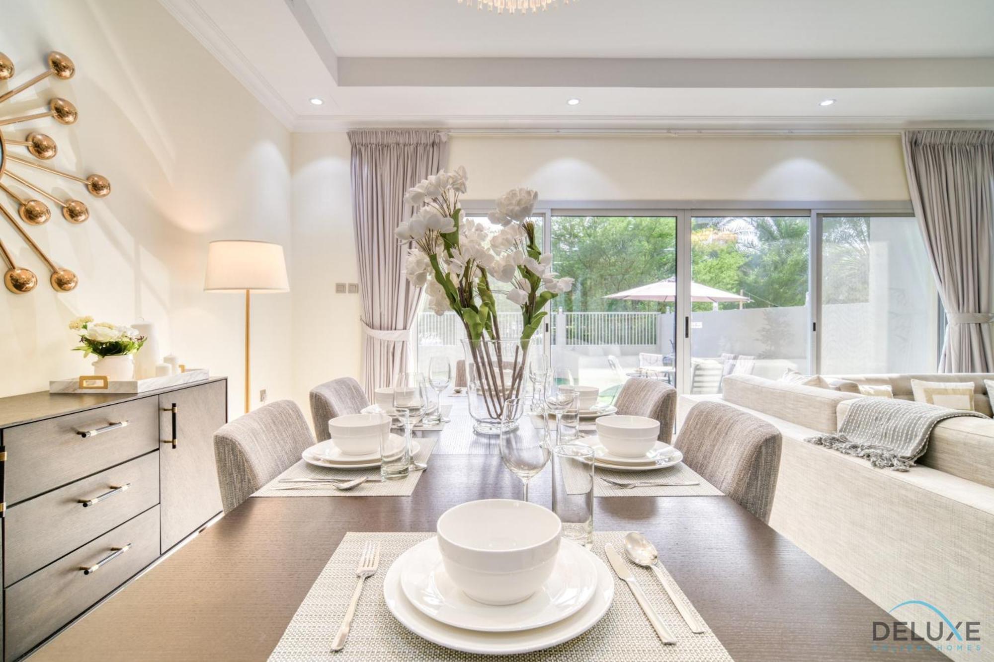 Charming 3br Townhouse With Assistant's At District 12 Jvc By Deluxe Apartment Dubai